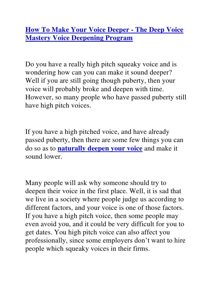 Voice App Your Deep Makes That Voice App Your Deep Makes That